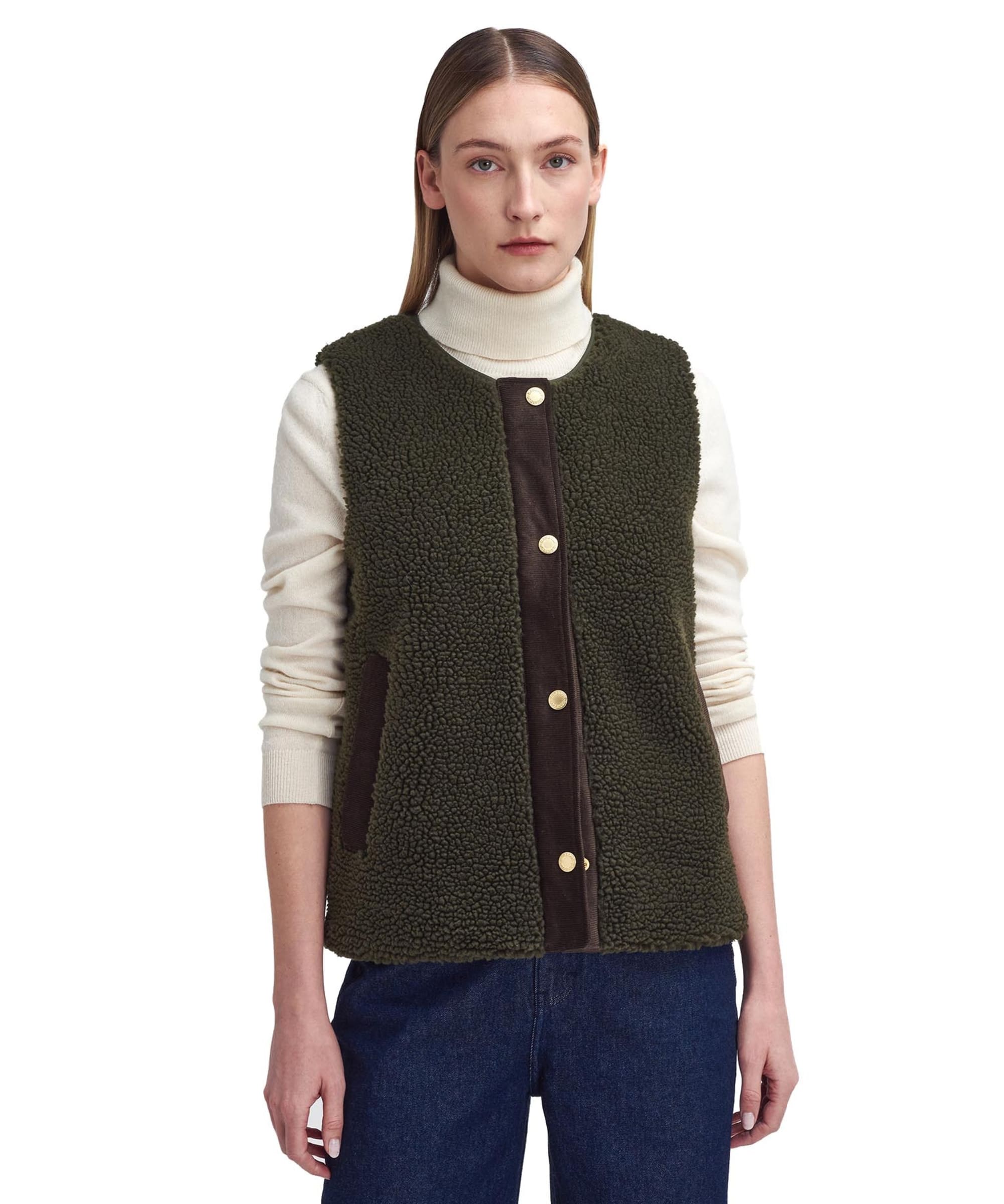 Barbour / Dulsie Liner Vest/フリースベスト/8/ポリエステル/BLK/242LLI0016 Women's Barbour Dulsie Liner