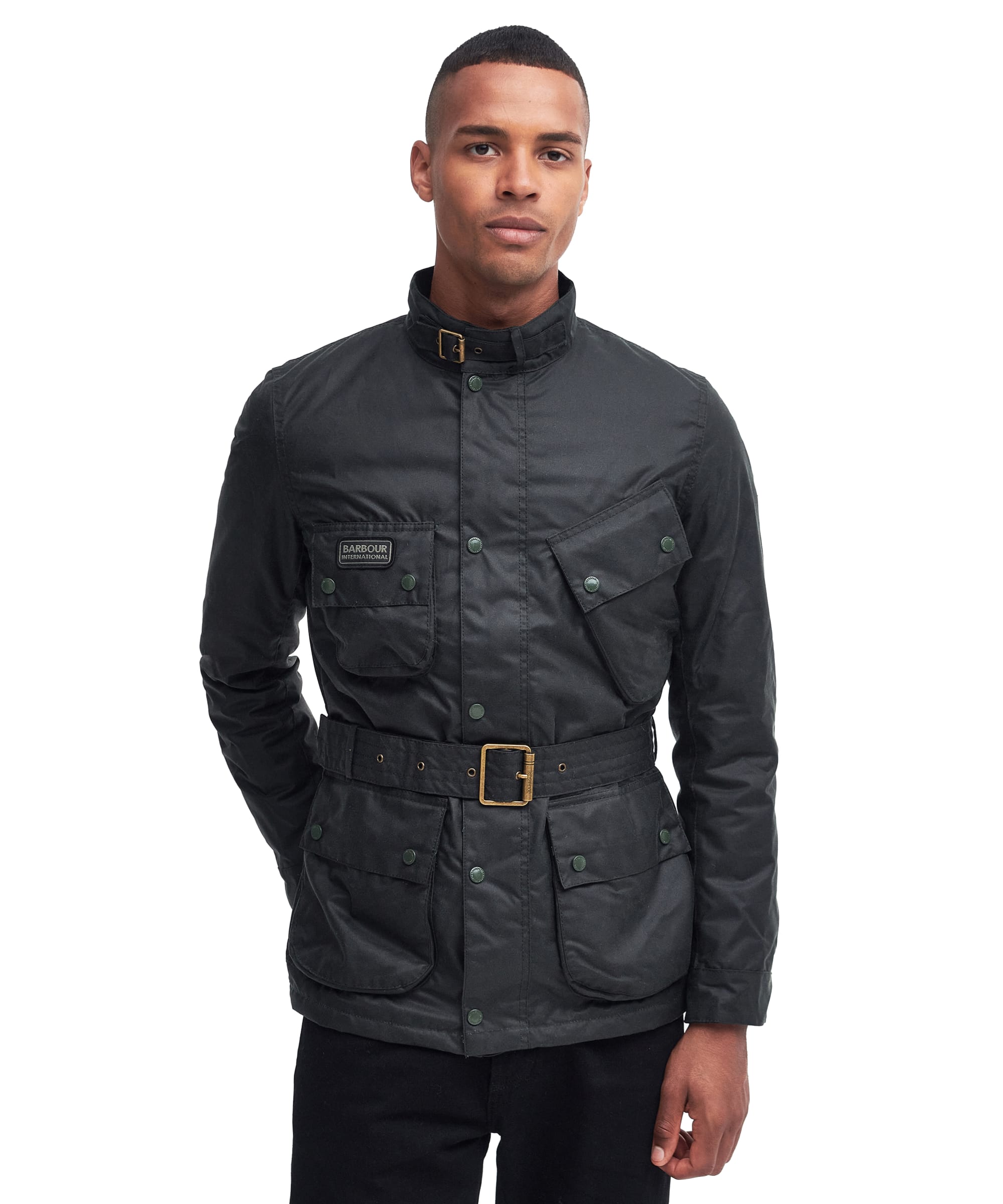 カタログギフトも！ Men's Barbour Waxed International SL Coloured International ジャケット・アウター