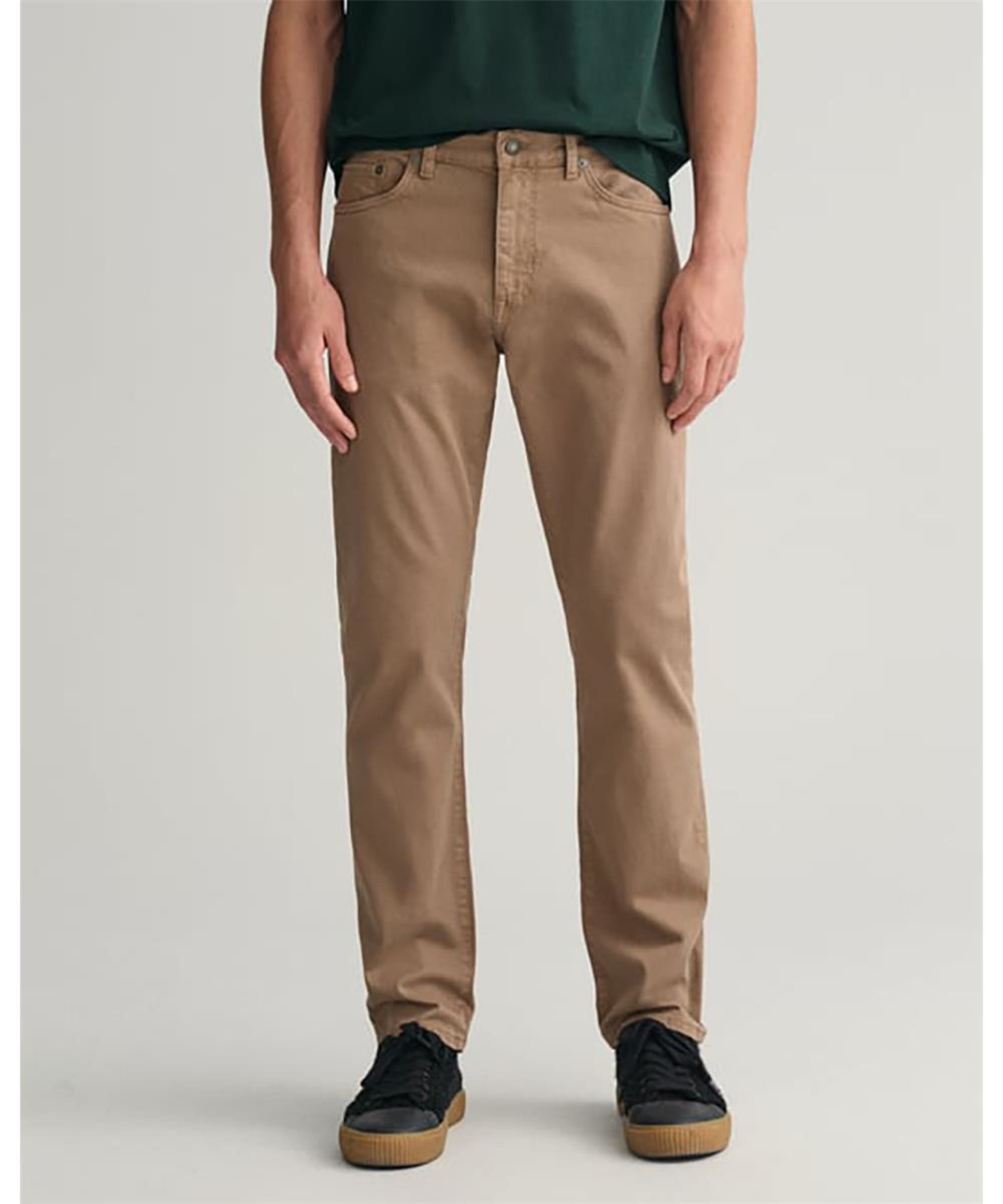 GANT Men Green Solid Mid Rise Jeans