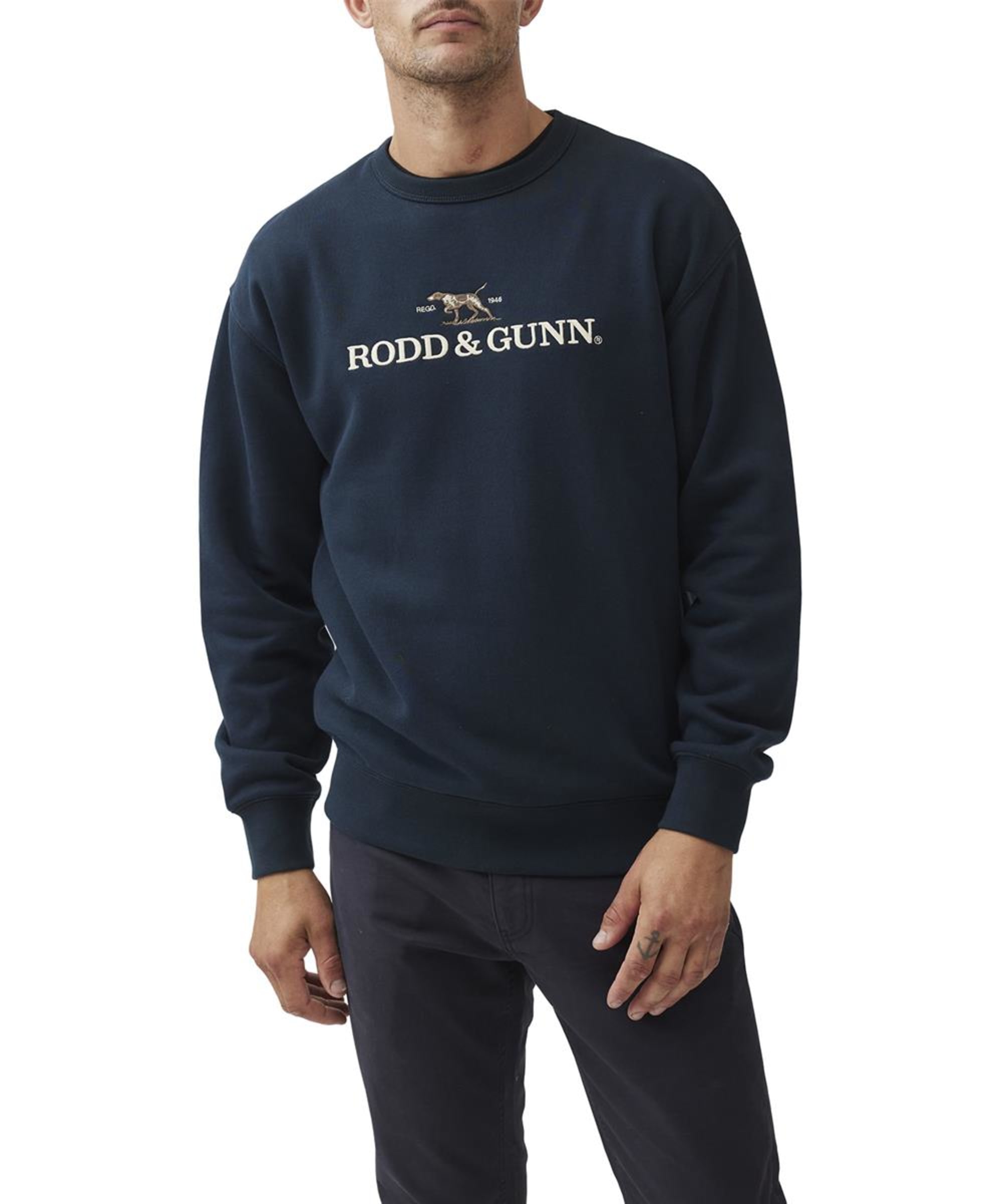 Men's Rodd Gunn Logo Crew Neck Sweater