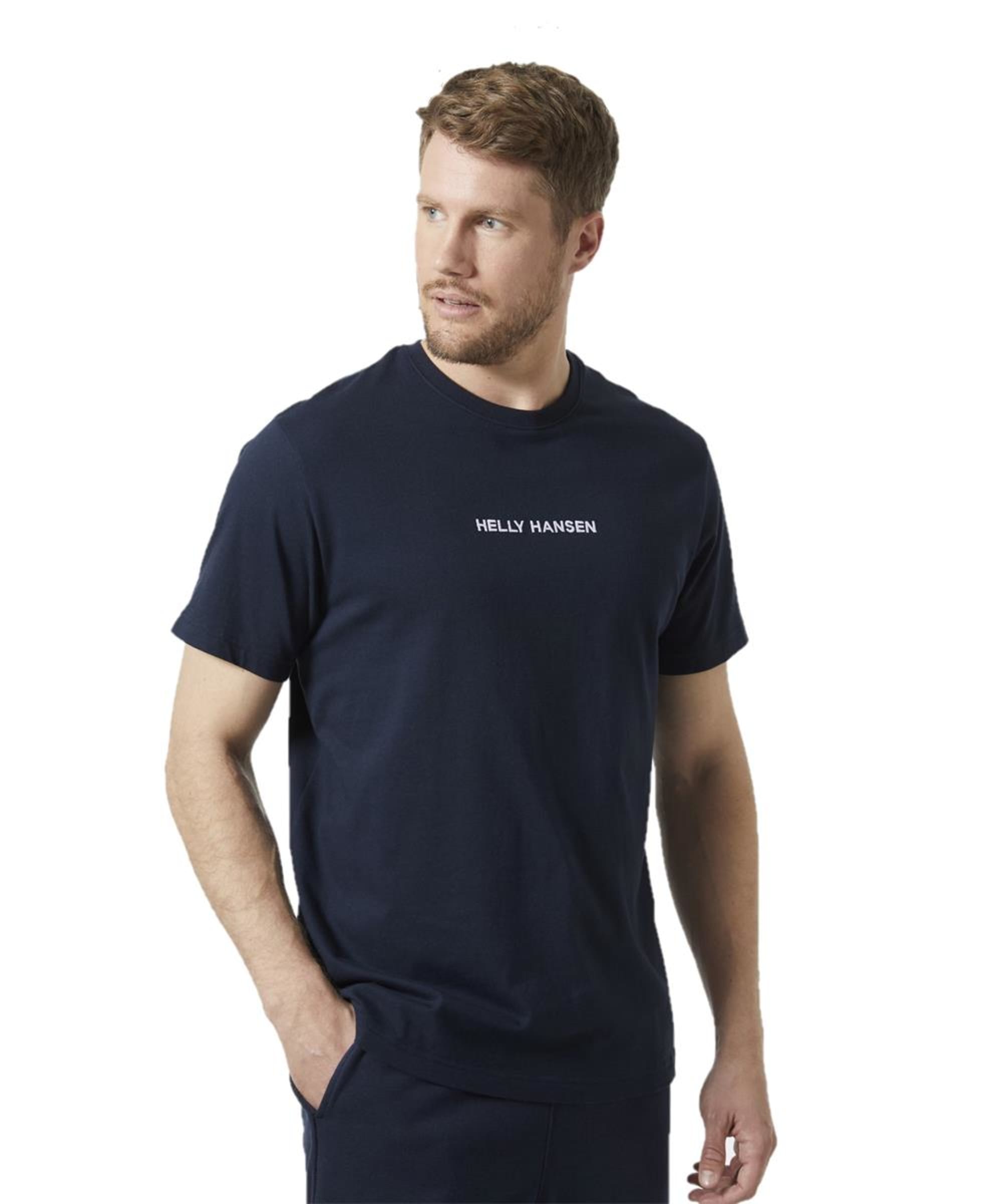 Helly Hansen Herren Core Graphic T-Shirt – Marinelblau, Basic-Shirt Mit Logo