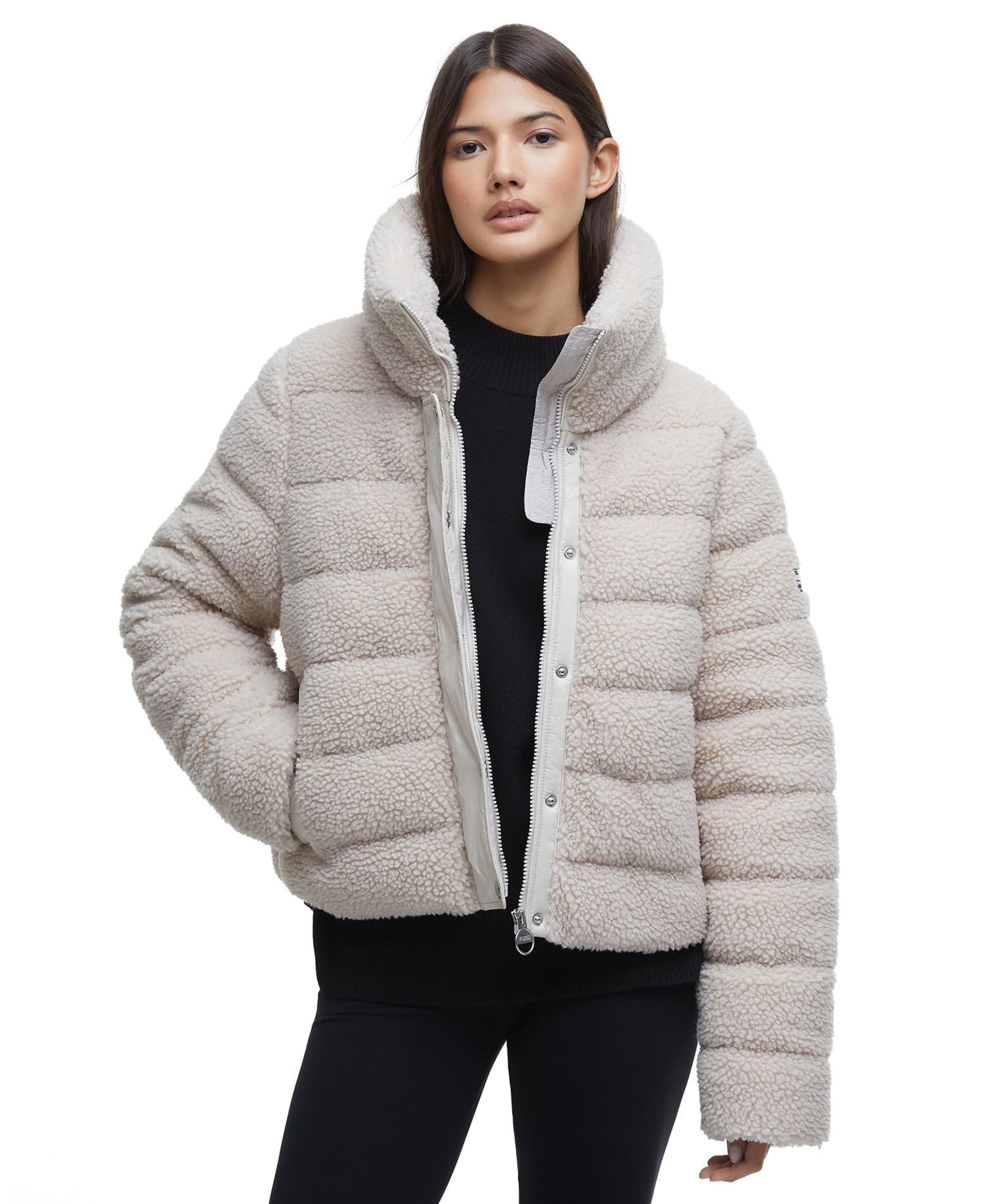 Women's Barbour International Franchesca Fleece Quilted Jacket