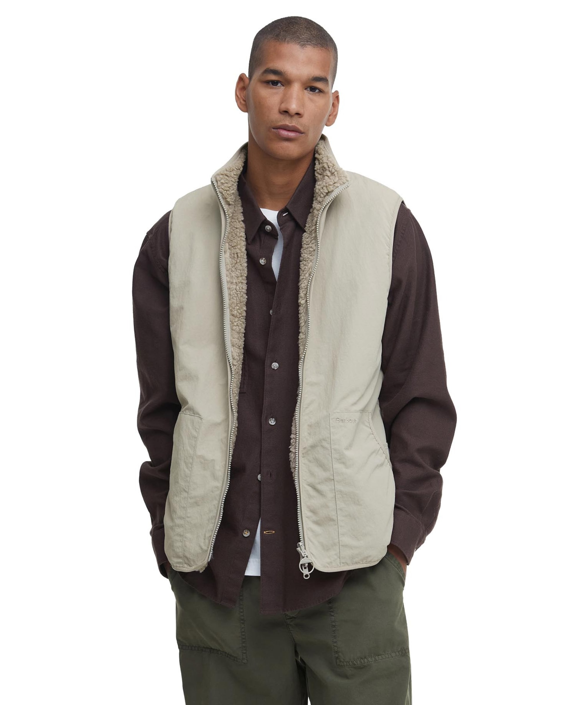 トップス barbour reversible fleece gilet 395698.jpg