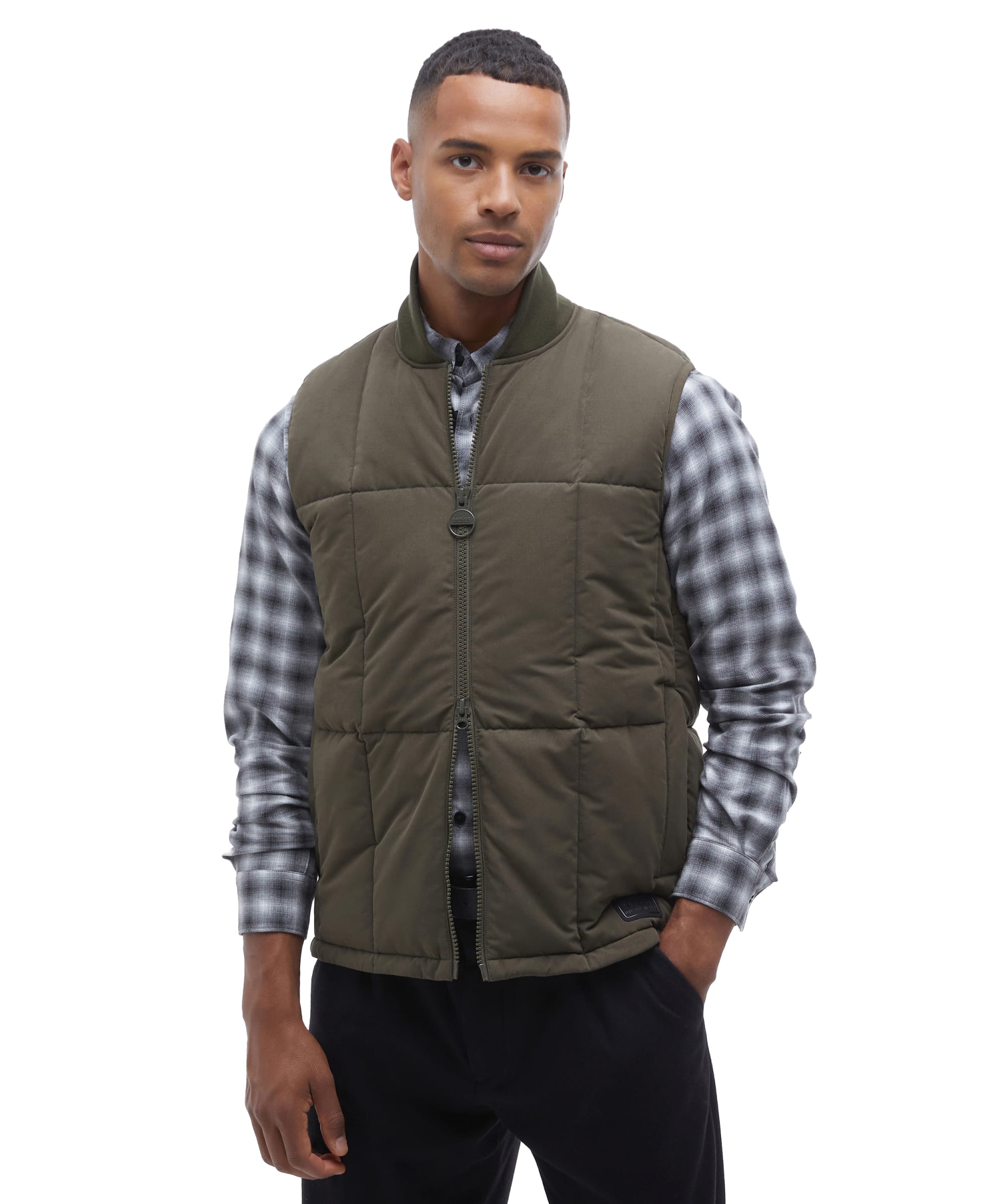 Otrain Barbour Waistcoats Mens White Gilets Waistcoats Barbour