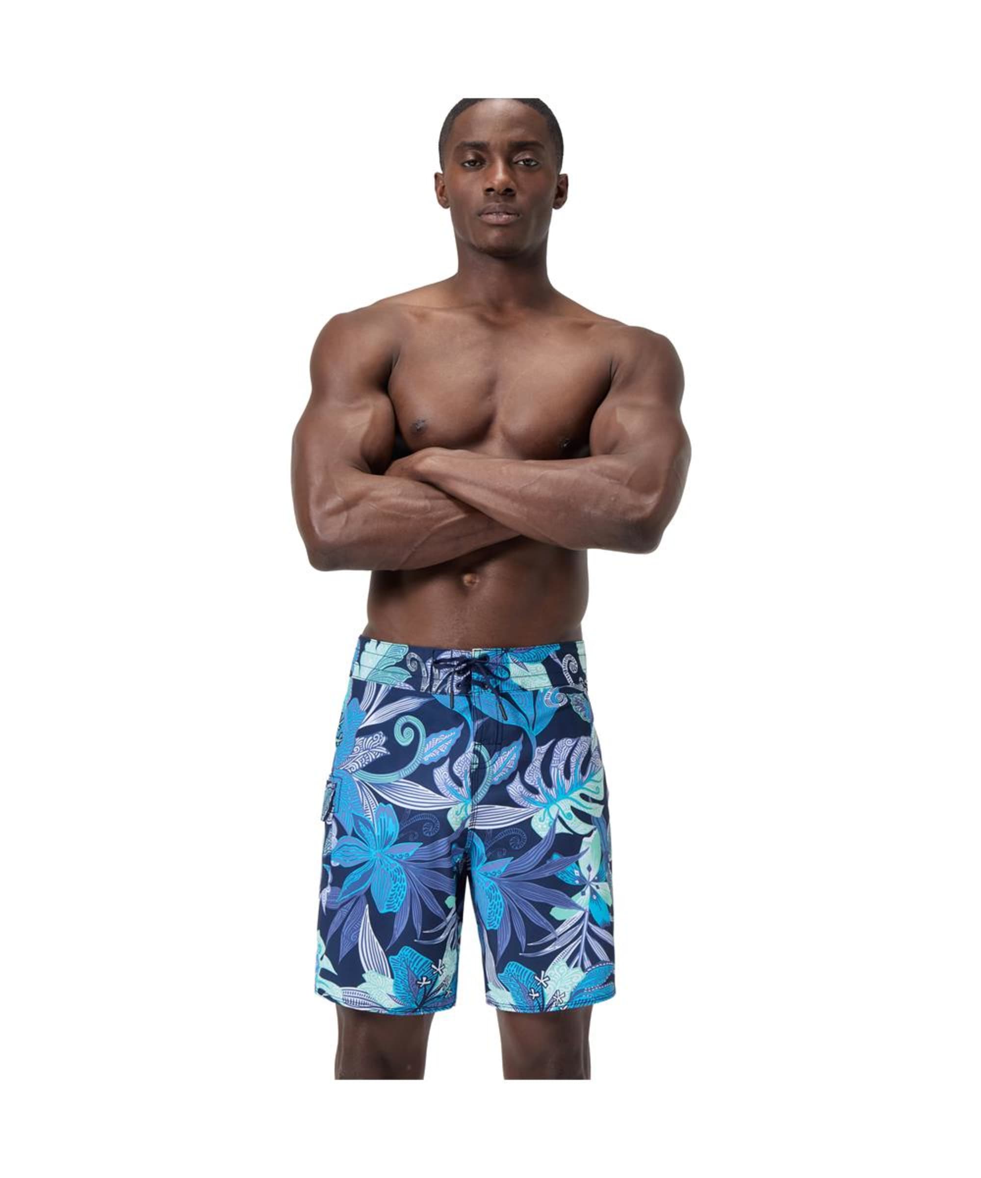 Mens Speedo Swim Trunks Speedo Modern Matrix Swim Brief Blue/Green - Main Image