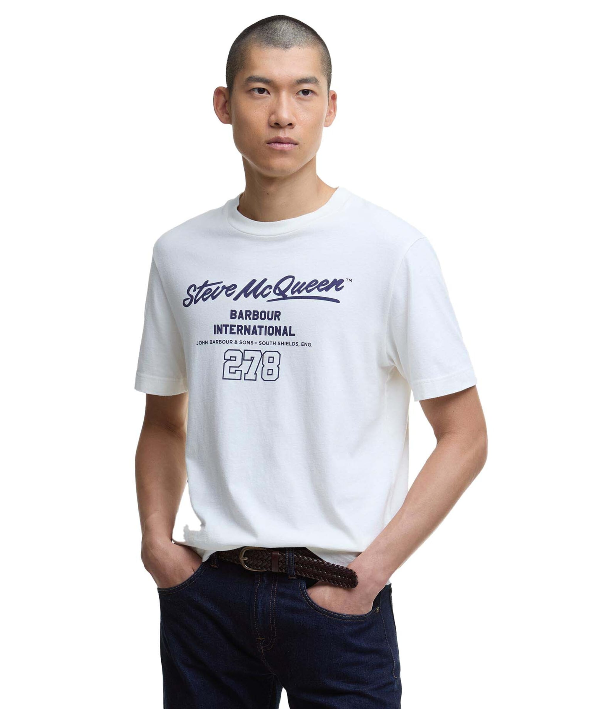 Men's Barbour International Colman Steve McQueen Graphic T-Shirt - Main Image