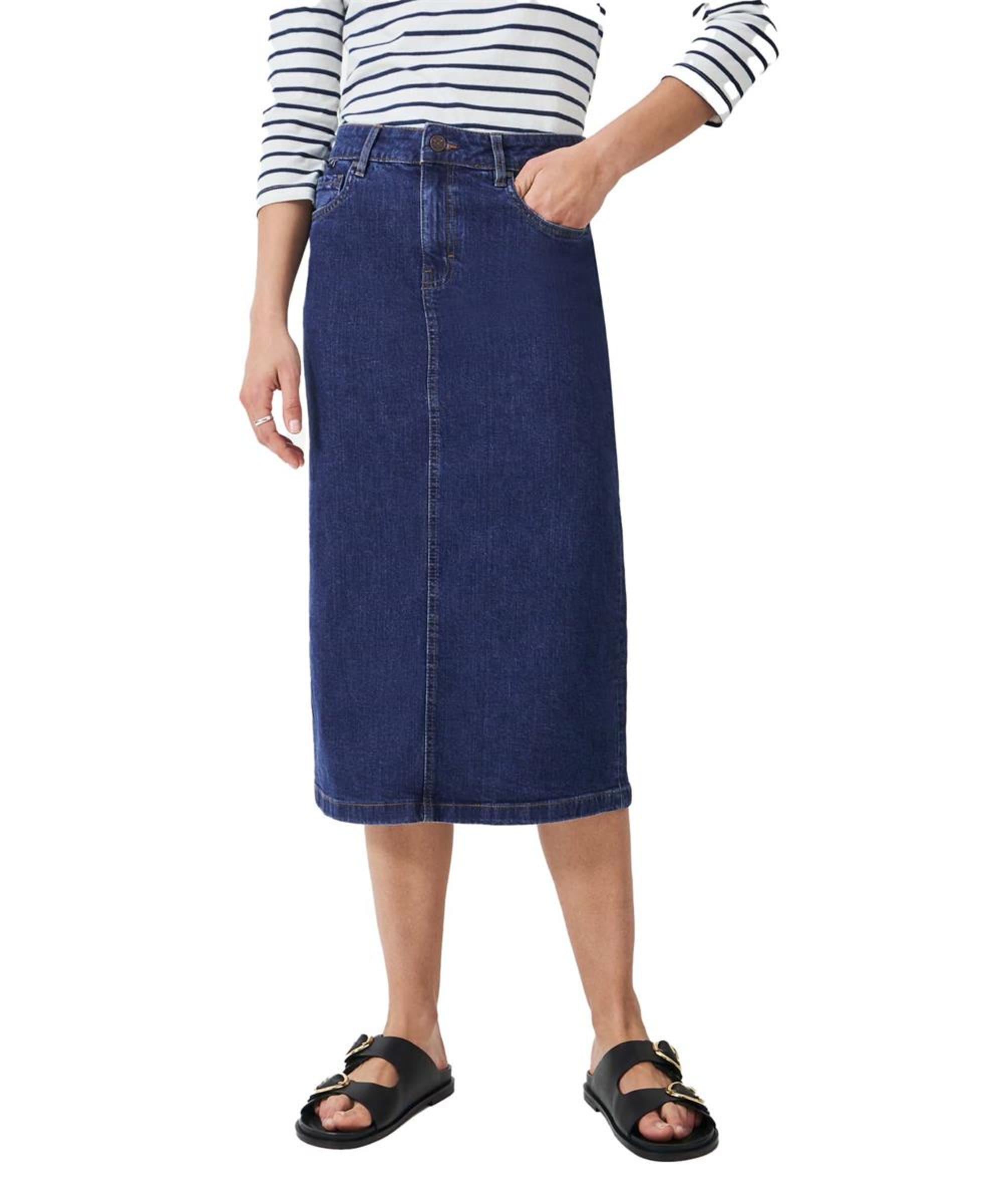 Women's Crew Clothing Mia Denim Midi Skirt