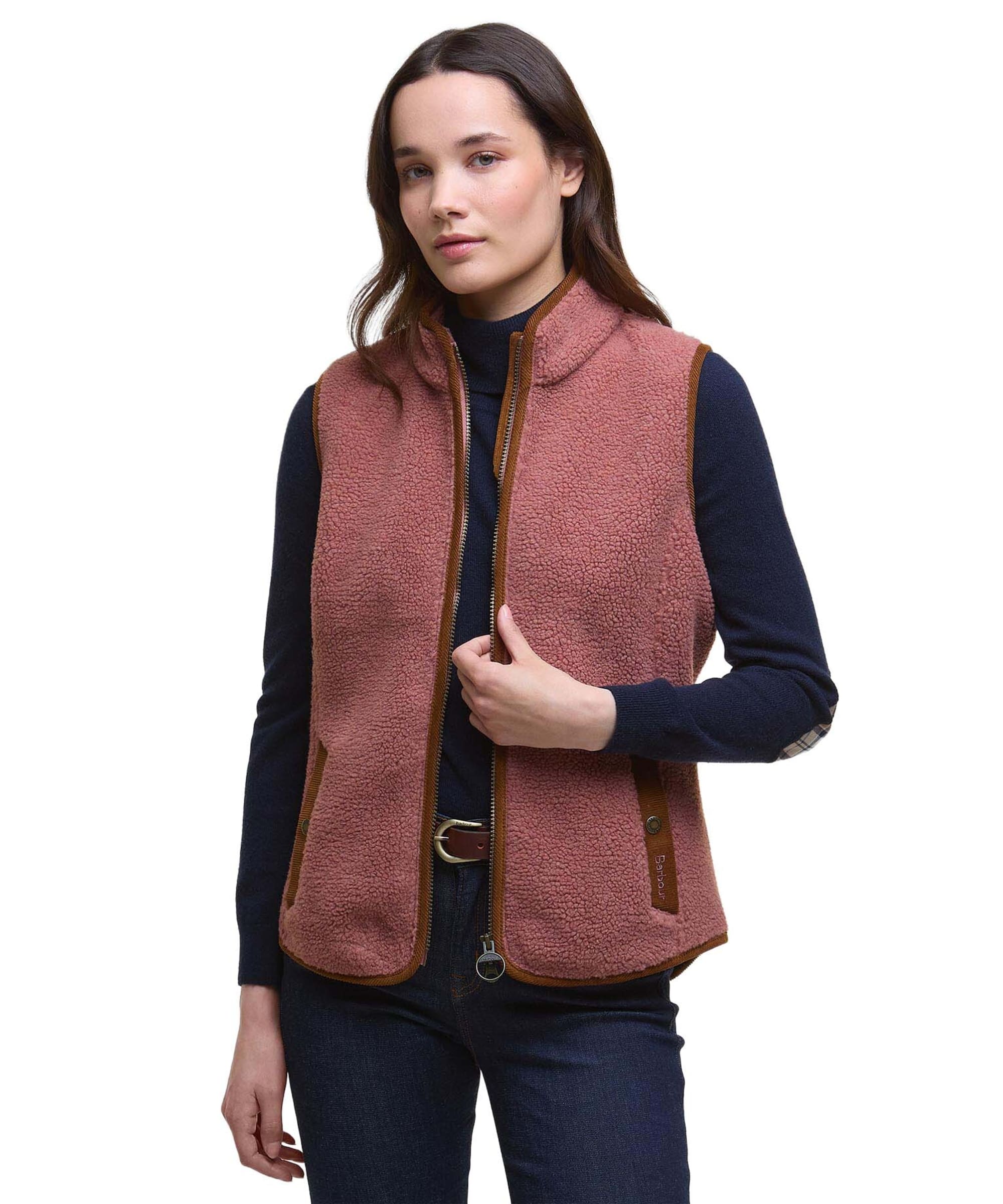 View Womens Barbour Burford Fleece Gilet Arabesque Classic UK 8 information