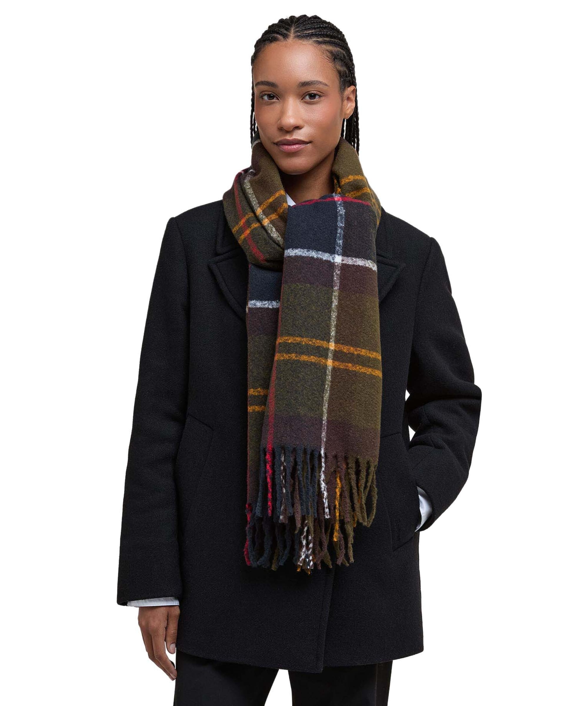barbour winter dress tartan scarf Barbour Unisex Tartan Lambswool Scarf in Dress Tartan