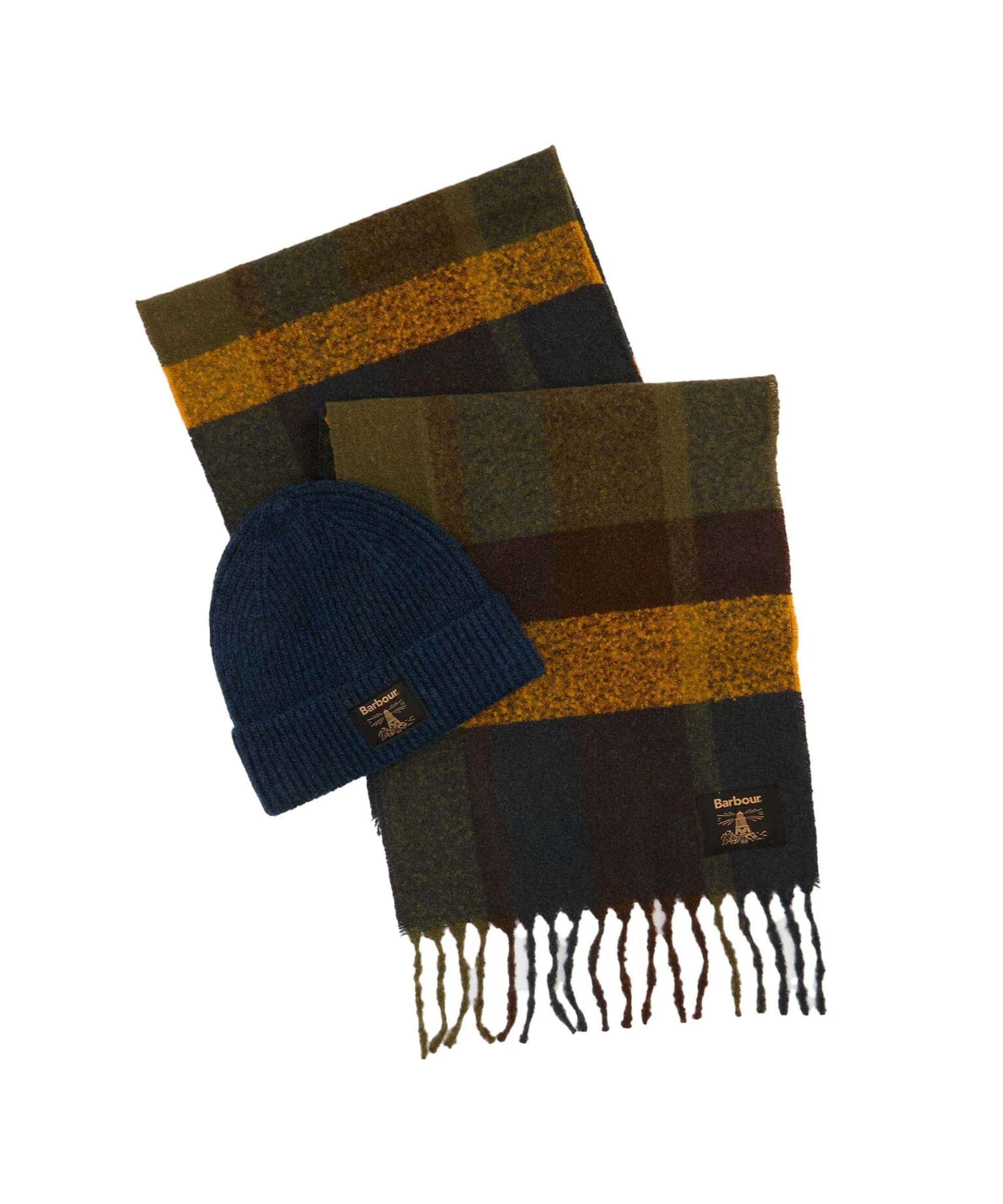 Men's Barbour Westerdale Beanie Scarf Gift Set
