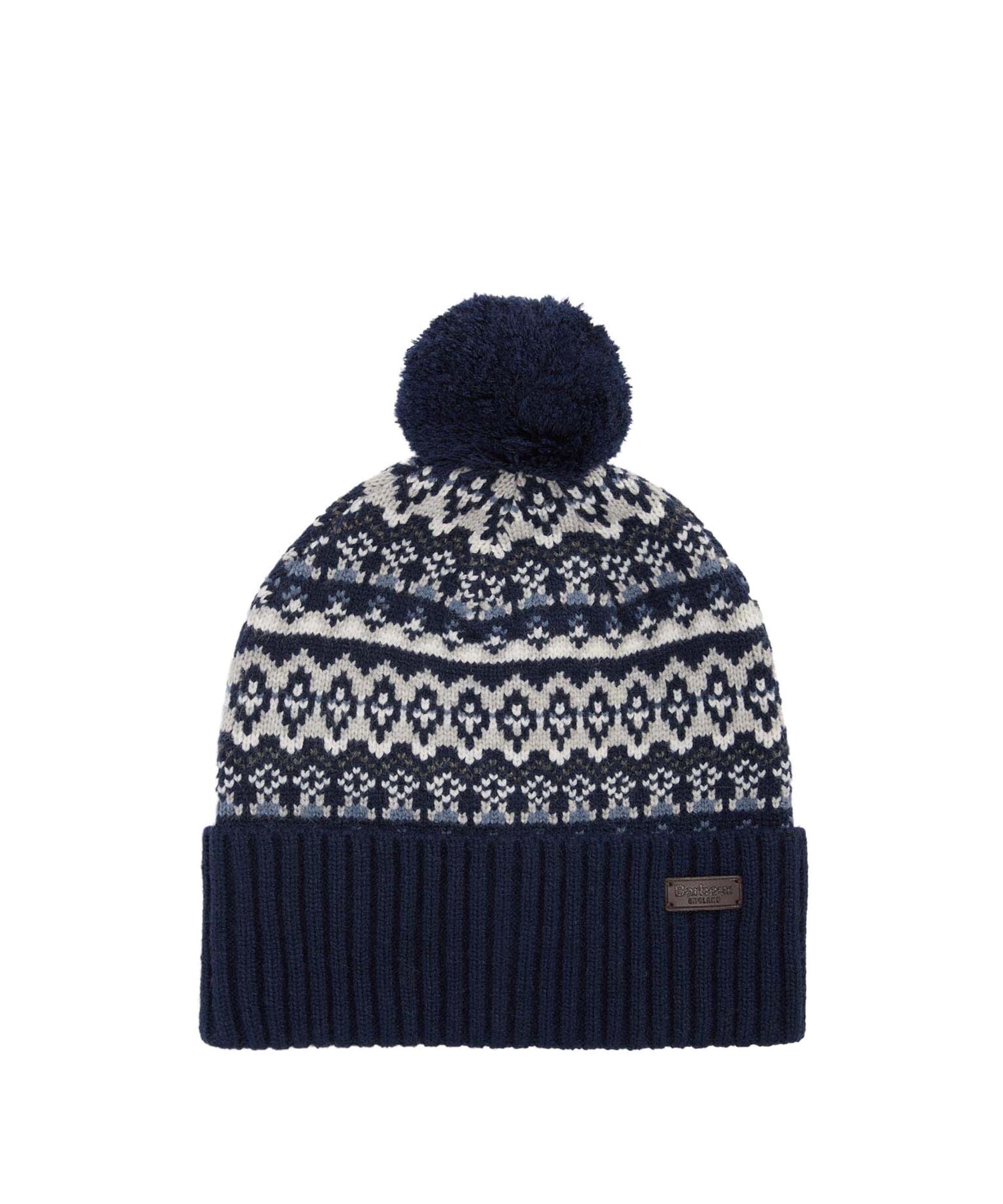 Men's Barbour Marlow Fair Isle Pom Beanie Hat