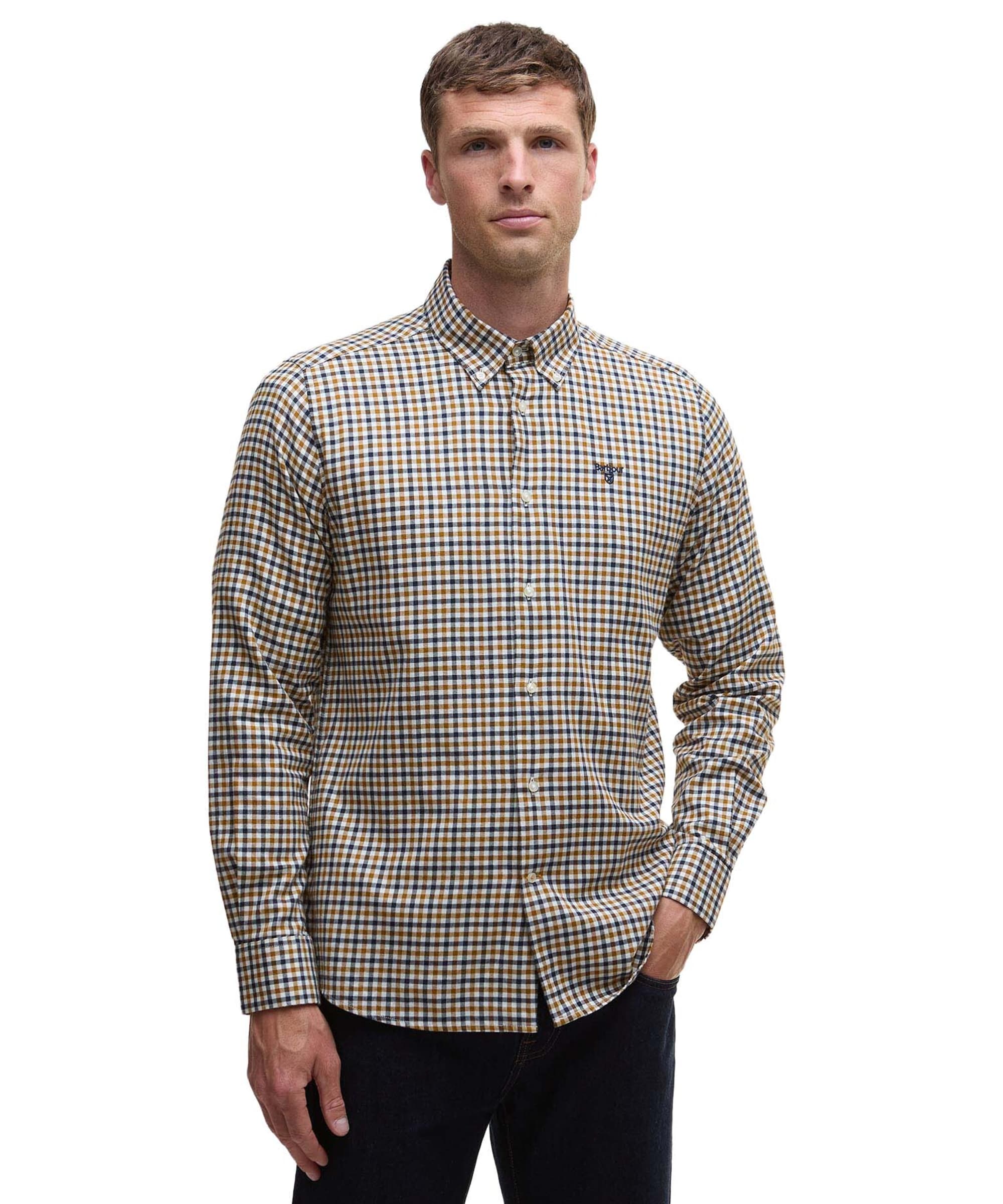 Menswear Barbour Shirts Mens Barbour Linton Tailored Linen Shirt