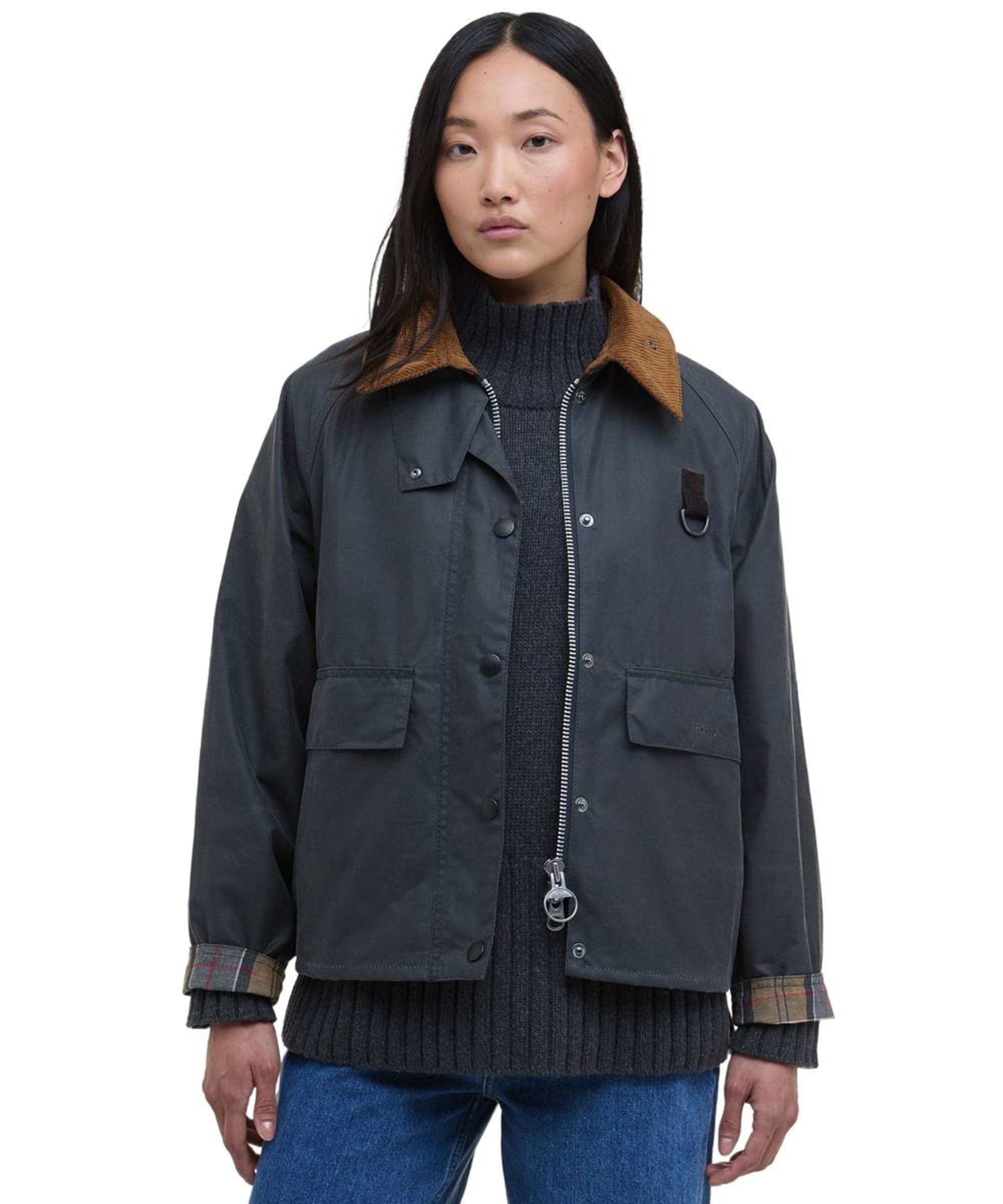 【Barbour】SPEY JACKET size:L 英国製 Barbour Waxed Utility Spey Jacket