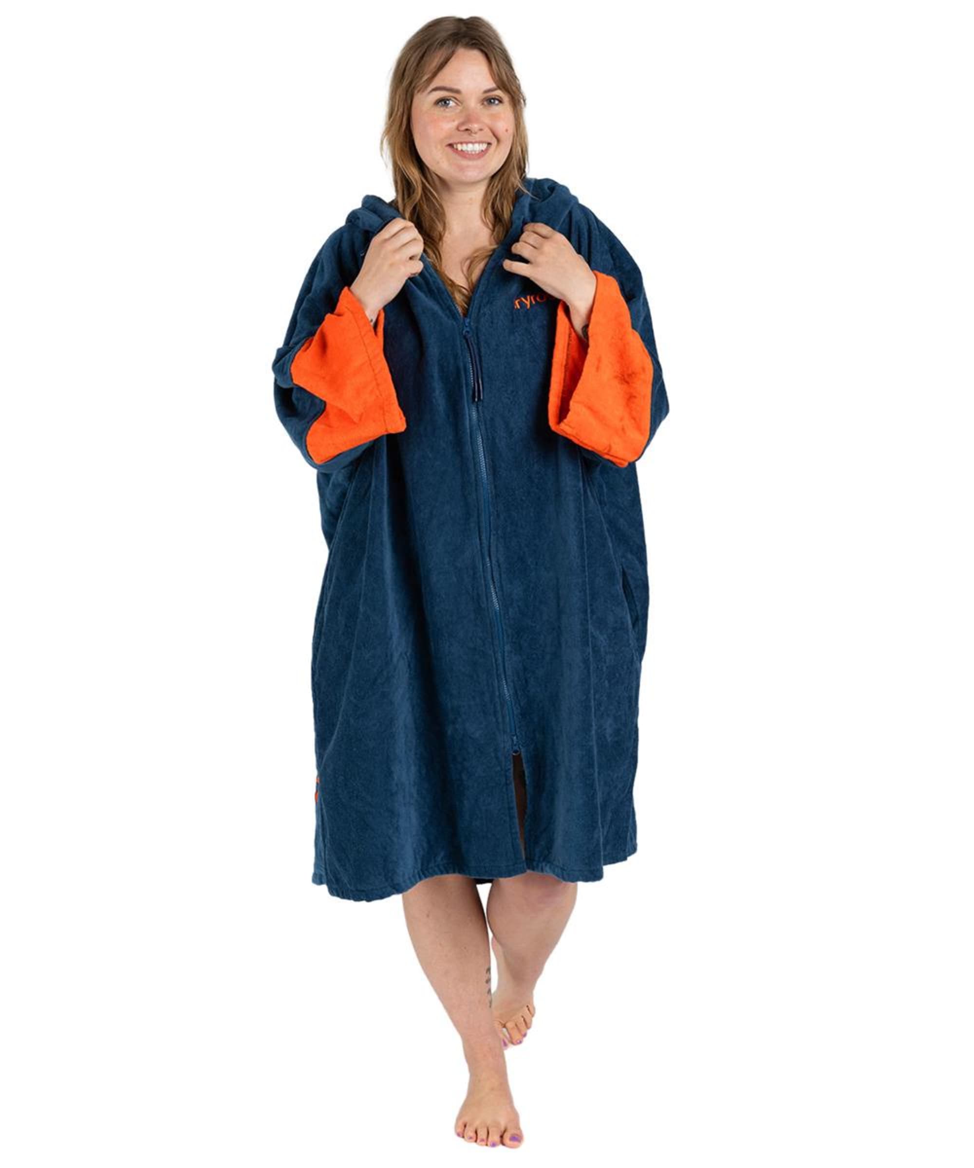 Alkali Robe dryrobe¨ Full-Zip Organic Towel Robe Short Sleeved