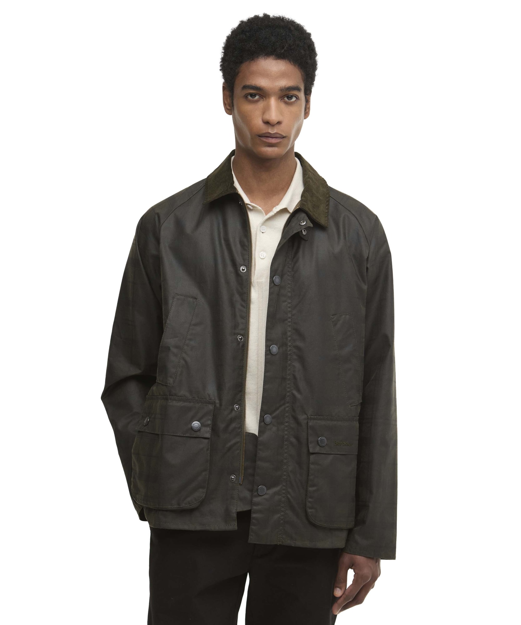 Barbour Border Wax Jacket (Sage) HHV