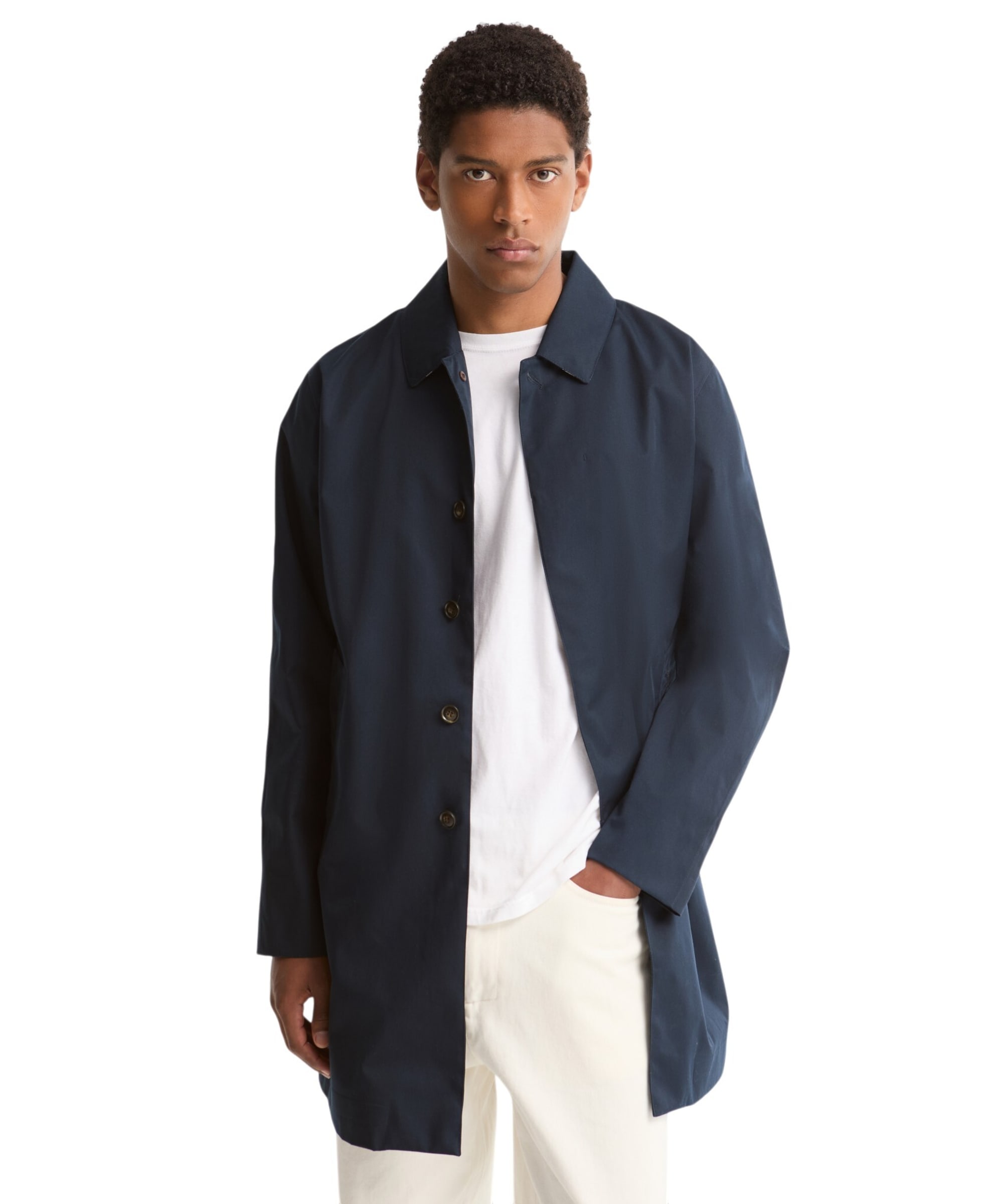 Barbour / バブアー | LORDEN JACKET ローデンジャケット ステンカラー コート | S | ネイビー | メンズ 476090.jpg