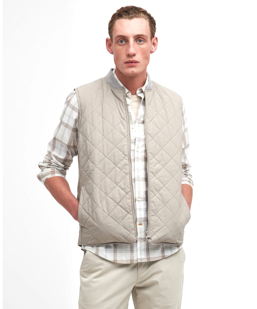 Barbour gilets mens white best sale