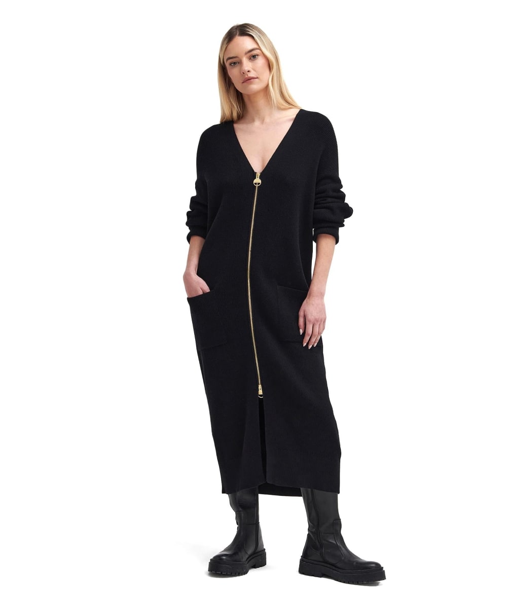 Women s Barbour International Mondale Knitted Midi Dress