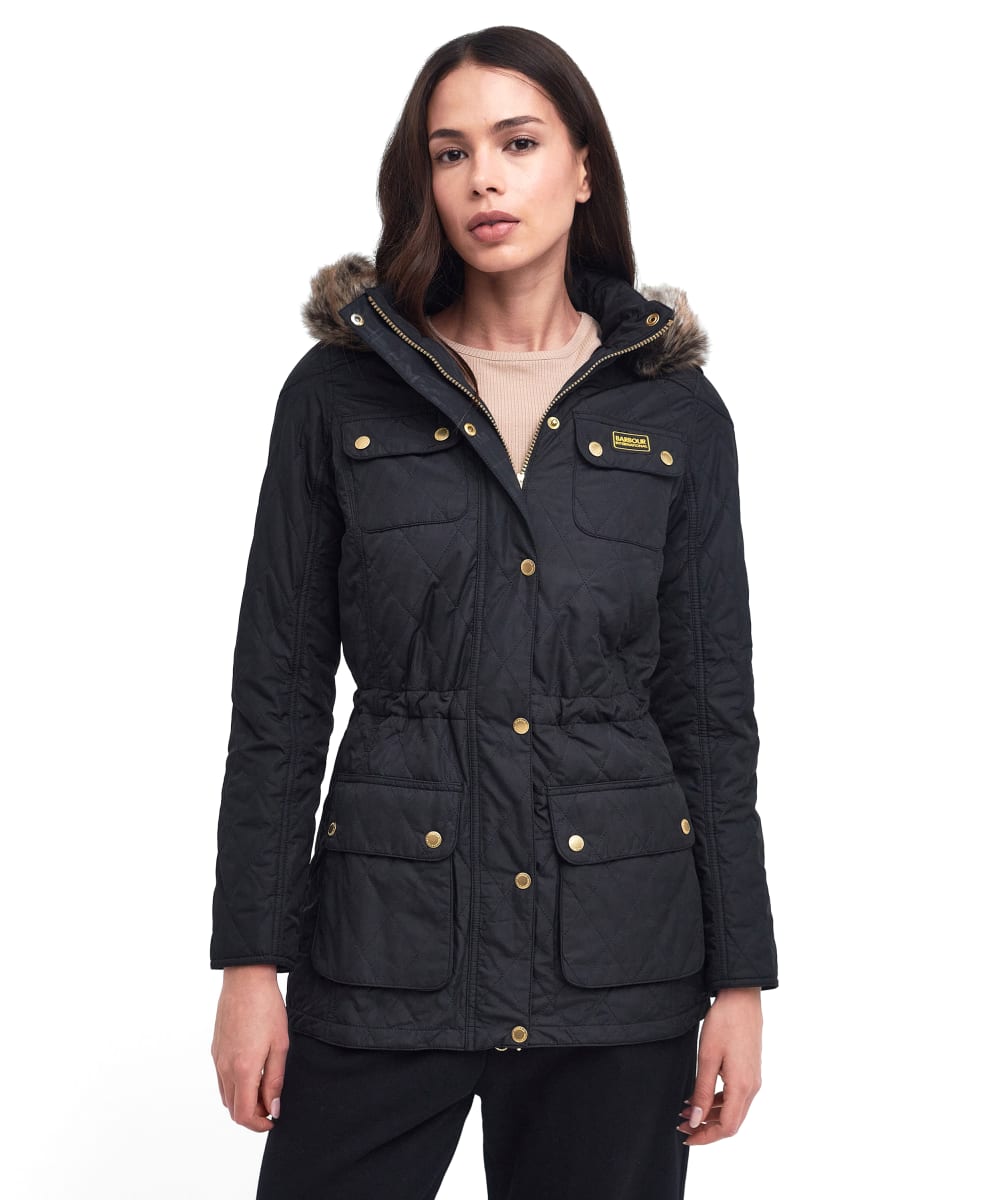 Barbour enduro quilted jacket black outlet