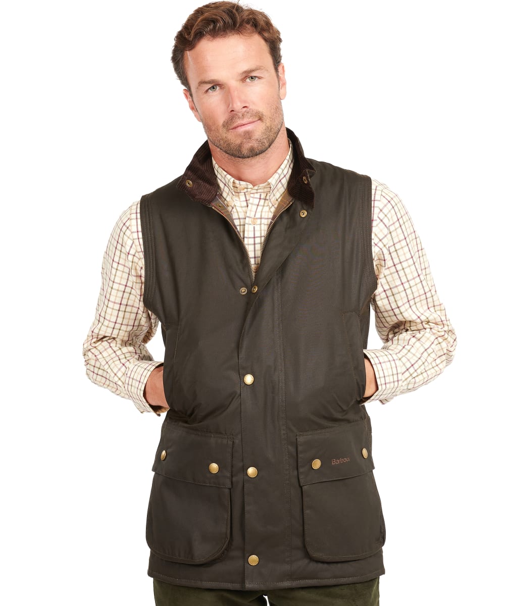 View Mens Barbour New Westmoorland Waistcoat Olive UK L information