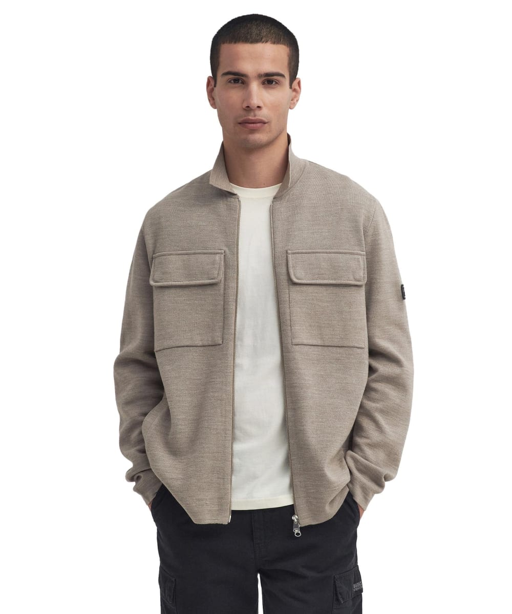 Barbour cotton zip through cardigan deals