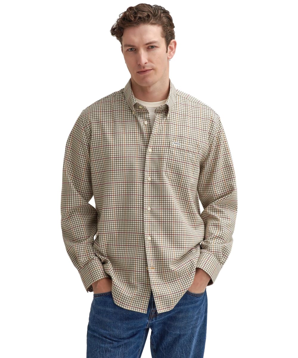 View Mens Barbour Henderson Thermo Weave Shirt Ecru UK S information