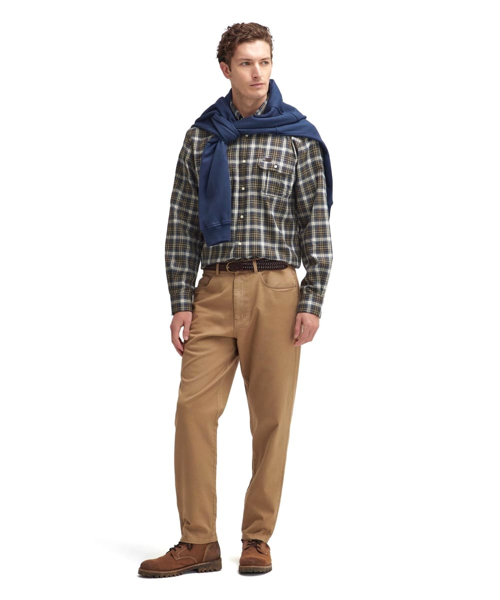 Men s Barbour Washed Stretch Twill Regular Fit Trouser