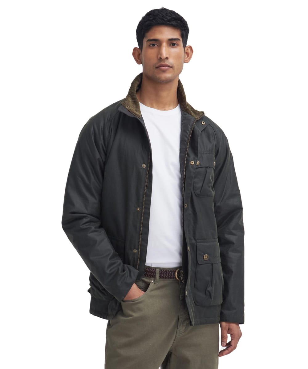 Barbour bomber wax jacket best sale