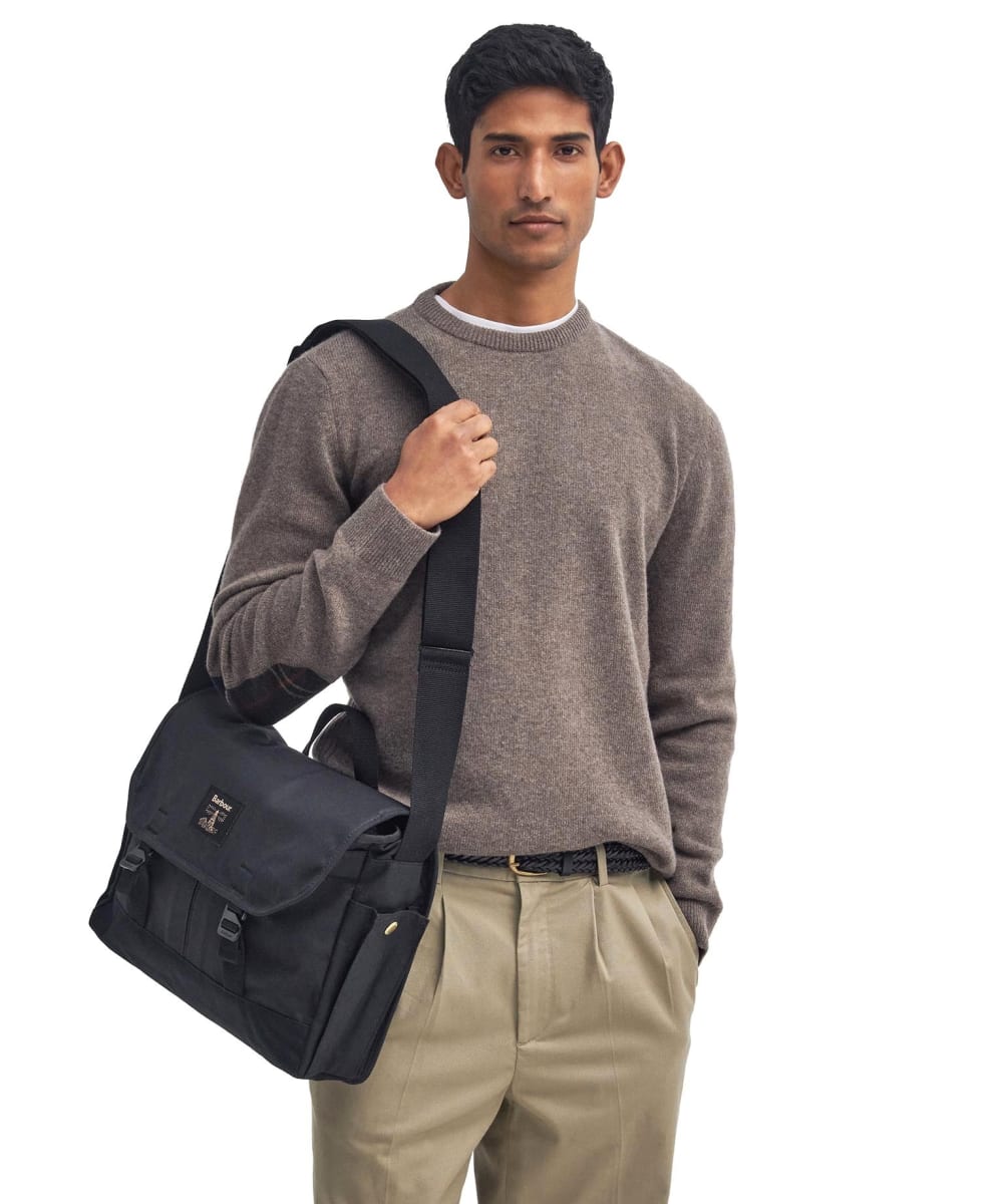 Barbour waxed messenger bag clearance