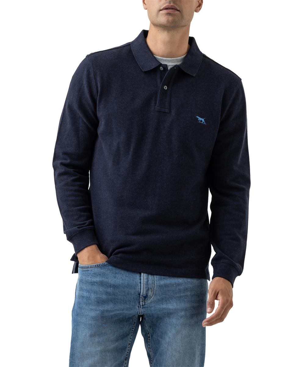 Men s Rodd Gunn Sports Fit Long Sleeve Polo Shirt