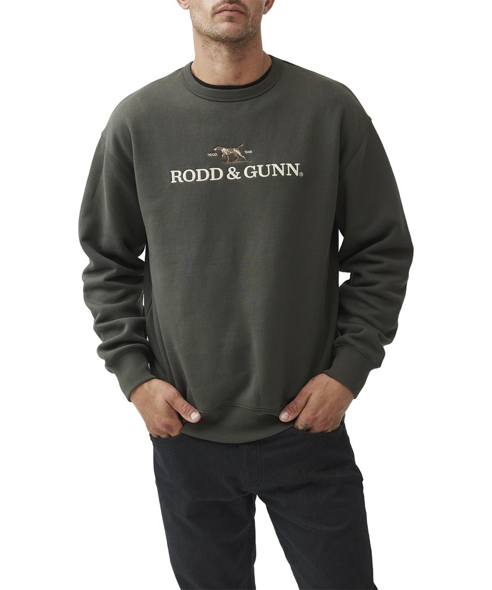Men s Rodd Gunn Logo Crew Neck Sweater
