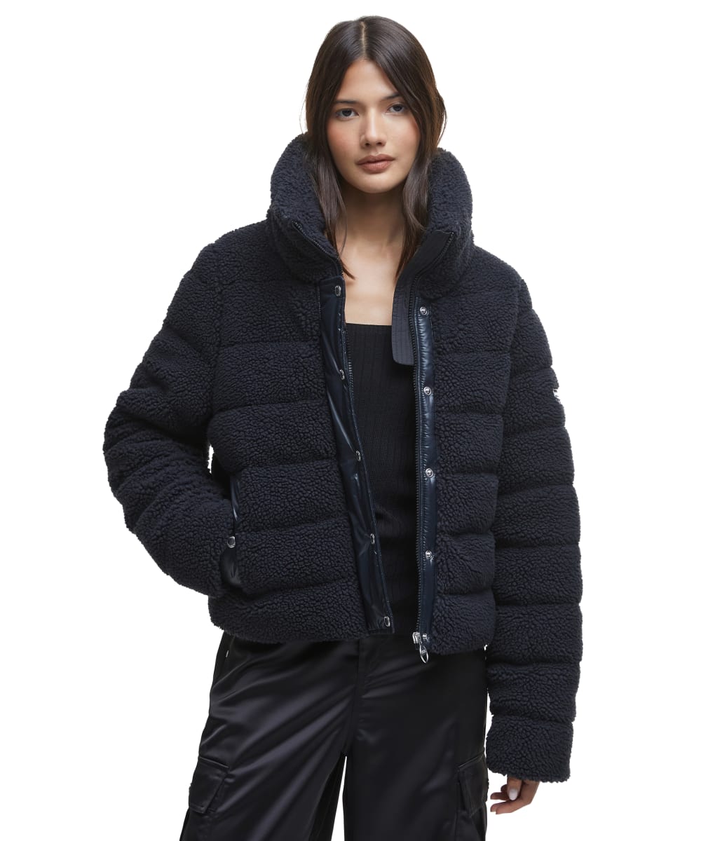 Women s Barbour International Franchesca Fleece Quilted Jacket