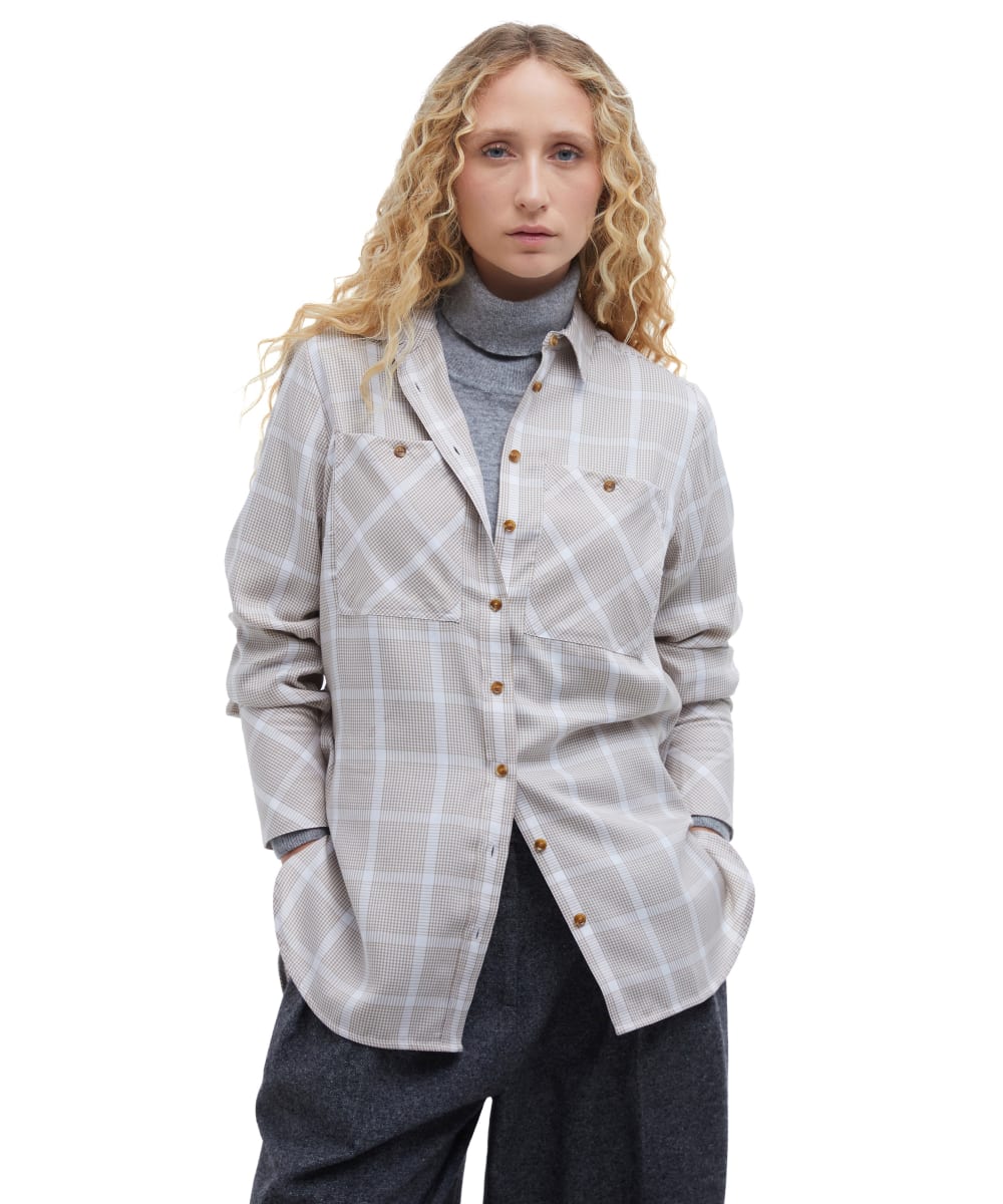 Barbour shirts womens Grey clearance