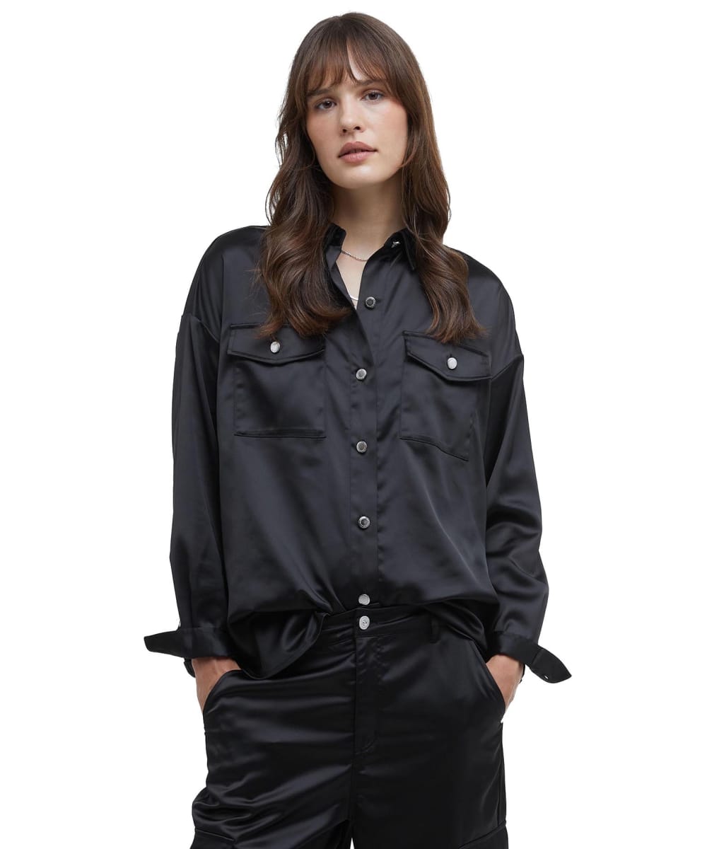 Barbour shirts womens Black sales