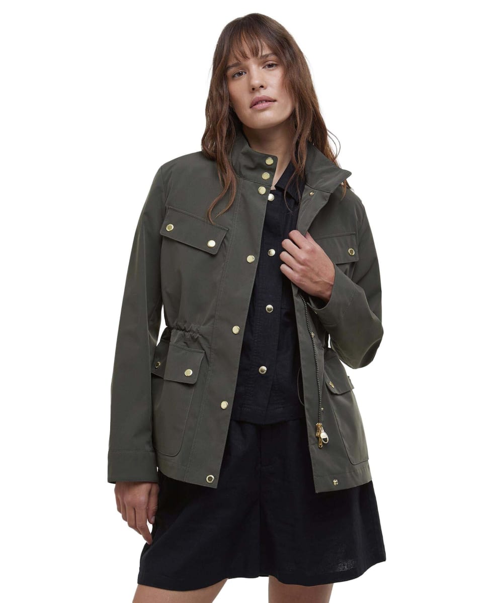 Womens green barbour jacket best sale