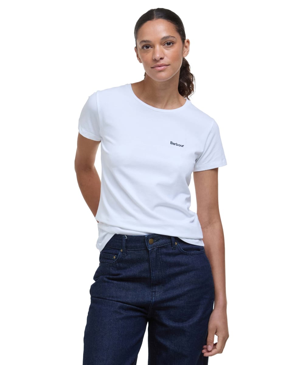 White barbour t shirt on sale