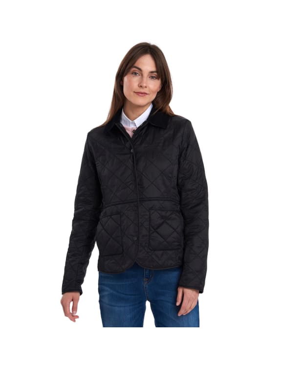 Women's Barbour Deveron Polarquilt Jacket - Black