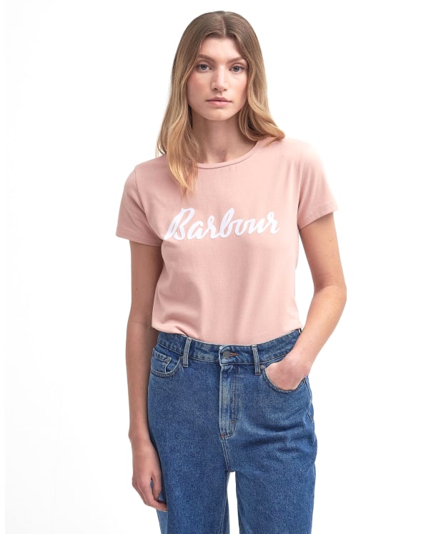 Women's Barbour Otterburn T-Shirt - Misty Rose