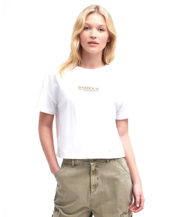 Women's Barbour International Sofia T-Shirt - White