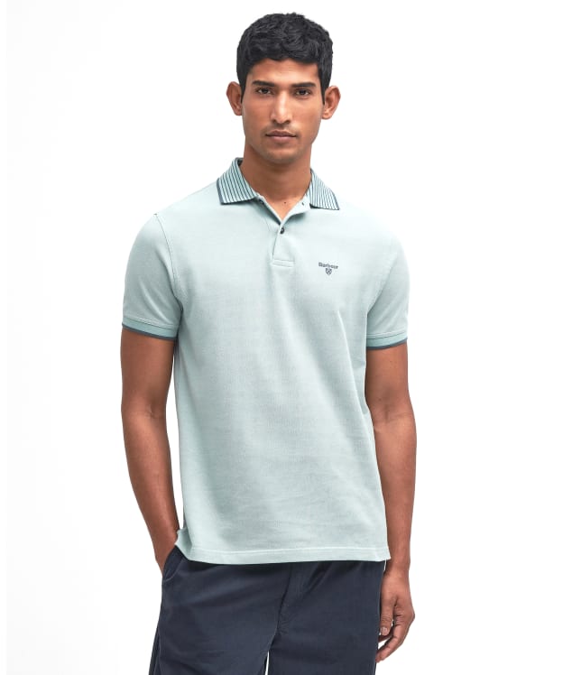 Men's Barbour Denwick Polo Shirt - Blue Chalk