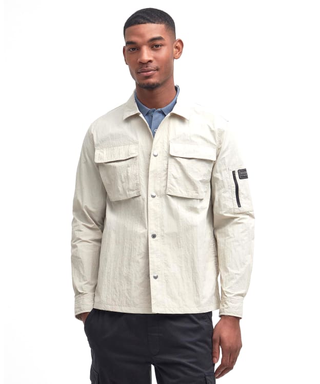 Men's Barbour International Shutter Nylon Overshirt - Mist