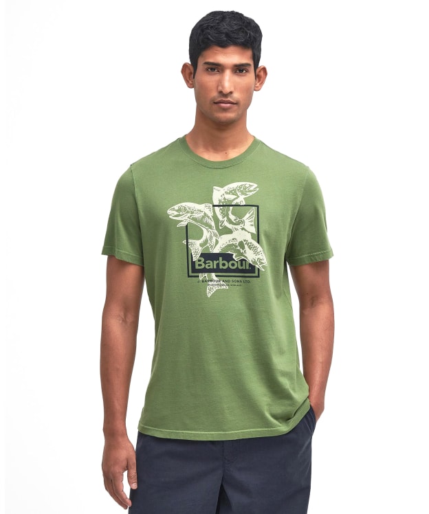 Men's Barbour Witton Graphic T-Shirt - Pea Green