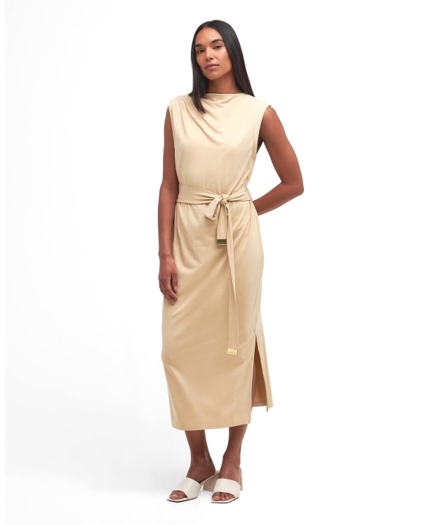 Women's Barbour International Courtney Midi Dress - Beige