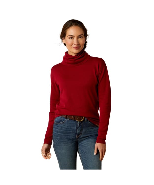 Women’s Ariat Lexi Cotton Blend Turtleneck Sweater - Rubaiyat