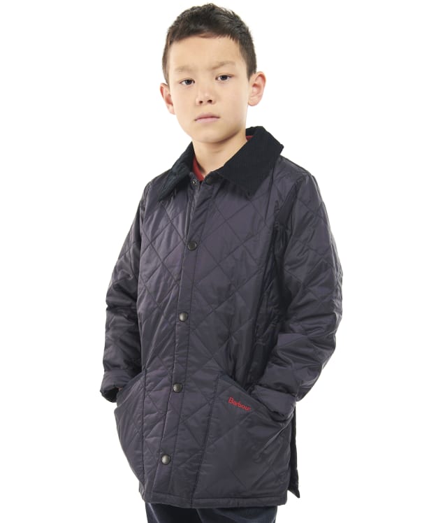 Boy's Barbour Liddesdale Quilted Jacket, 10-15yrs - New Navy