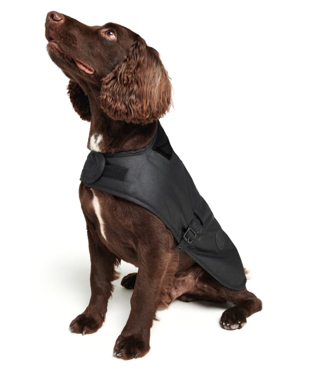 Barbour Waxed Cotton Dog Coat - Black