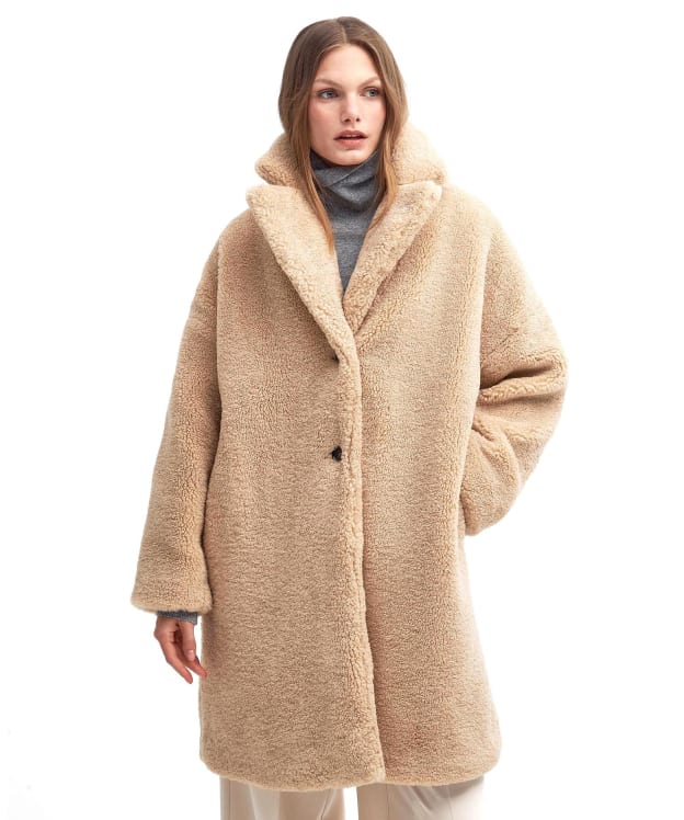 Women's Barbour Ambani Casual Coat - Beige / Winter White