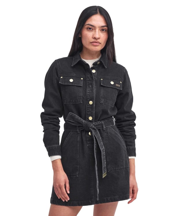 Women's Barbour International Jada Mini Dress - Washed Black