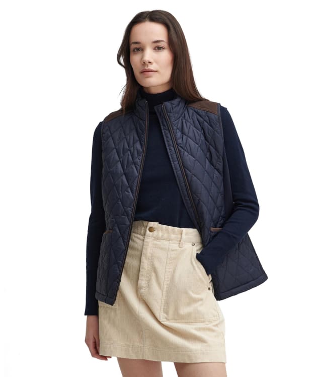 Women's Barbour High Field Gilet - Navy / Classic