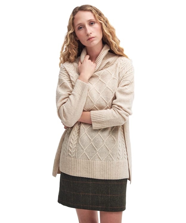 Women's Barbour Burne Cape - Oatmeal